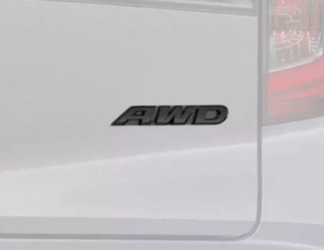 8F20TGS100A - Exterior: 2021-2025 Honda - Exterior Emblem Kit Awd Gloss Black for Honda: Passport, Pilot, Ridgeline Image