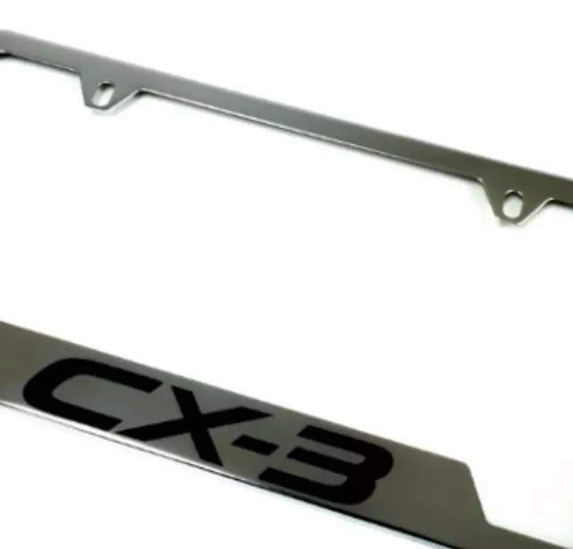 83S35 - Exterior: License Plate Frame - Polished With Cx-3 Logo for Mazda: CX-3 Image