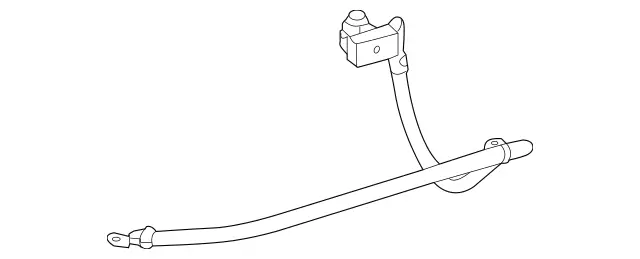 1665420518 - Electrical Equipment and Instruments: Ground Line W Batt. Snsr for Mercedes-Benz: GL350, GL450, GL550, GL63 AMG, GLE300d, GLE350, GLE400, GLE63 AMG, GLS350d, GLS450, GLS550, ML250, ML350, ML400, ML550, ML63 AMG Image image