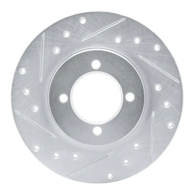 63176006L - : DFC Brake Rotor - Drilled and Slotted - Silver for DYNAMIC FRICTION Image