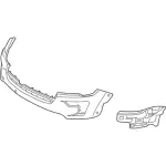 JB5Z17D957ACPTM - : Bumper Cover for Ford: Explorer Image