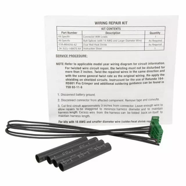 3U2Z14S411CCAA - : Wire Assembly for Ford Image