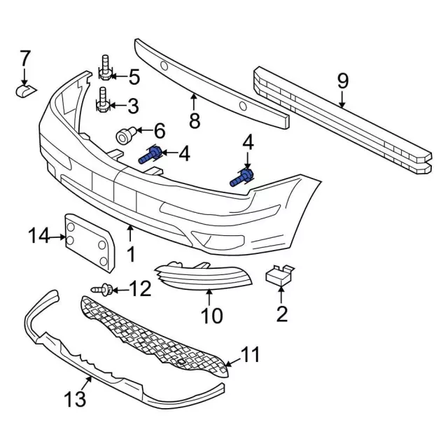 W700501S450B - : Side Shield Screw for Ford: Focus, Fusion, Police Responder Hybrid, SSV Plug-In Hybrid, Transit Connect | Lincoln: MKZ Image