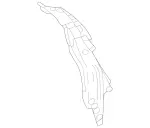 2476304503 - Side Walls: Stiffener, C-Pillar for Mercedes-Benz: EQB 250+, EQB 300, EQB 350, GLB250, GLB35 AMG Image