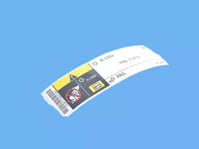 Air Conditioning System Label - Mopar (68172601AB)