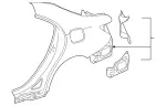 1176300121 - : Fender, Rear for Mercedes-Benz: CLA250 Image