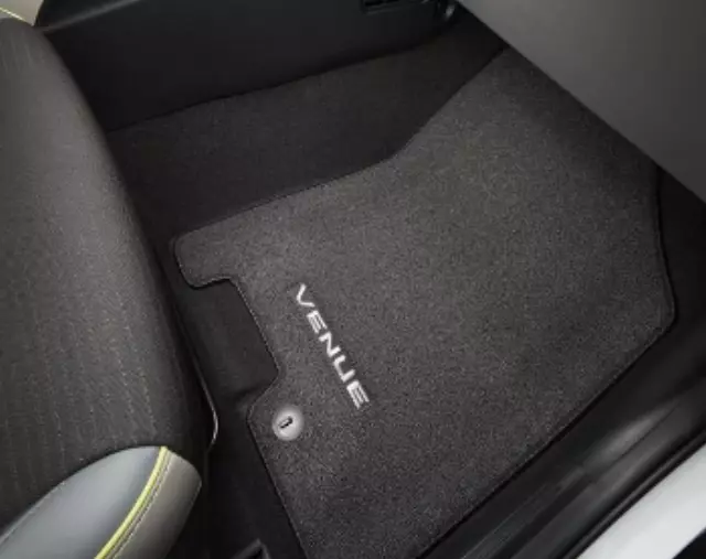 K2F14AC000 - Interior: 2020-2025 Hyundai Venue Front &amp; Rear Floor Carpet Mat for Hyundai: Venue Image