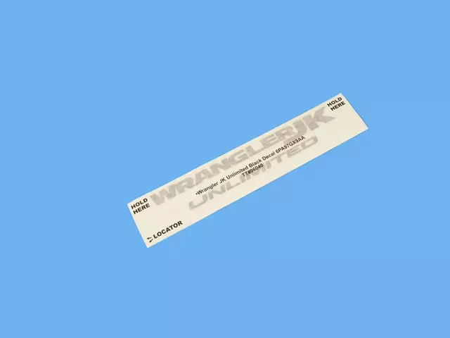 6PA97GX9AA - Body: Decal for Jeep: Wrangler JK Image