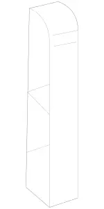 2316260400 - Cowl, Front Panel: Bracing for Mercedes-Benz: SL400, SL450, SL550, SL63 AMG, SL65 AMG Image