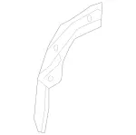 2056103001 - Substructure: Striker Plate for Mercedes-Benz: C350e, C400, C43 AMG, C450 AMG, C63 AMG, C63 AMG S, E400, E450, E53 AMG Image