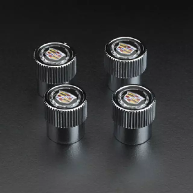 23473652 - : Valve Stem Caps (Logo W/O Wreath for Cadillac: ATS, CTS Image