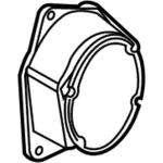 DA8Z18808C - Body: Front Dr Speaker for Ford: Flex Image