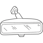 XW4Z17700BA - Body: Mirror Inside for Lincoln: LS Image