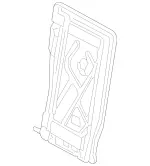 2469200434 - : Backrest Frame for Mercedes-Benz: B Electric Drive, B250e, CLA250, GLA250 Image