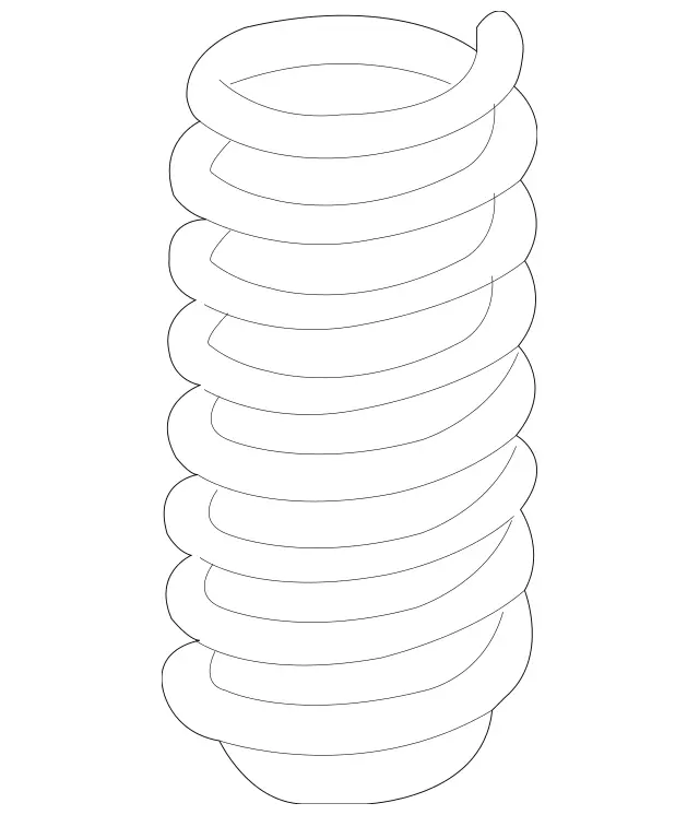 1663211504 - Springs, Suspension and Hydraulic Components: Helical Spring for Mercedes-Benz: GLE300d, GLE350, GLE400, GLE550e, GLE63 AMG, ML250, ML350, ML400, ML550, ML63 AMG Image image