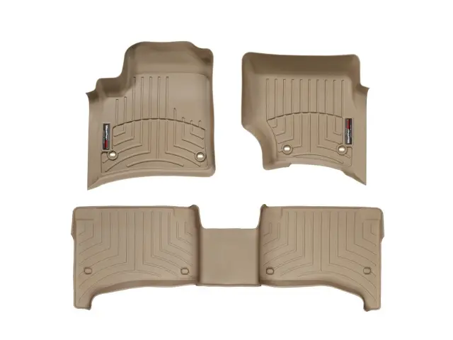 4504512 - Accessories: Front &amp; Rear Tan FloorLiner™ DigitalFit® for WeatherTech Image