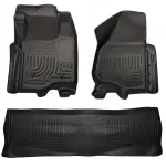 98711 - : Weatherbeater - Front &amp; 2nd Seat Floor Liners (Footwell Coverage) for Husky Liners Image
