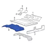 YC3Z7811215AA - Body: Rear Floor Pan for Ford: Excursion Image