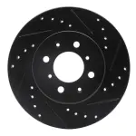 63367041R - : DFC Brake Rotor - Drilled and Slotted - Black for DYNAMIC FRICTION Image