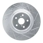 63175031D - : DFC Brake Rotor - Drilled and Slotted - Silver for DYNAMIC FRICTION Image