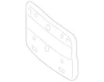 2228800344 - Attachment Parts: License Plate Holder for Mercedes-Benz Image
