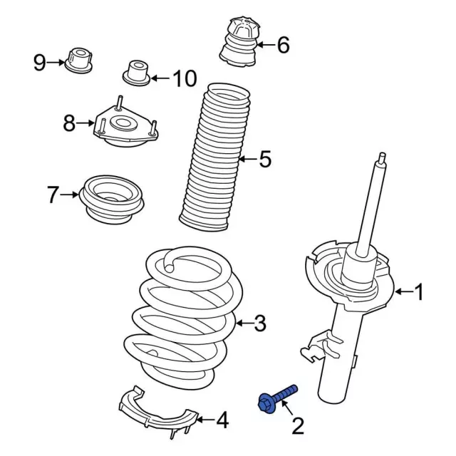 CK4Z5310T - : Coil Spring for Ford: Transit-150, Transit-250, Transit-350, Transit-350 HD Image