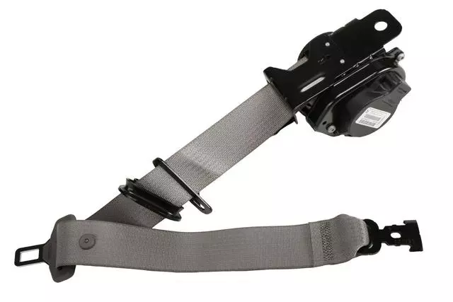 Dark Titanium Passenger Seat Belt with Retractor and Pre-Tensioner - GM (19256227)