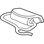 6F1Z54044A74AA - Electrical: Passenger Air Bag for FORD Image