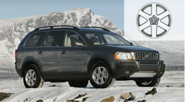 31316812 - Wheels: Aluminum Rim Neptune 7 X 17in - Silver Stone for Volvo: XC90 Image