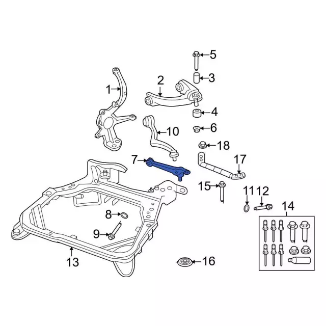 7E5Z3084R - Suspension: Upper Control Arm for Ford: Fusion | Lincoln: MKZ | Mercury: Milan Image