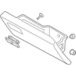 HC3Z25060T10BF - Body: Glove Box Door for Ford: F-250 Super Duty, F-350 Super Duty, F-450 Super Duty Image