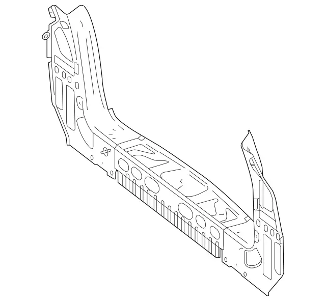1666400000 - Rear End: Rear-End Center Section for Mercedes-Benz: GL350, GL450, GL550, GL63 AMG, GLS350d, GLS450, GLS550, GLS63 AMG Image image