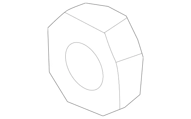 1404620072 - Steering: Nut for Mercedes-Benz: 300SD, 400SE, 400SEL, 500SEC, 500SEL, 600SEL, E430, S420 Image image