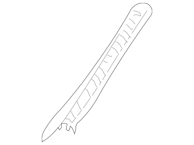 21969001257J36 - Body: Windshield Pillar Trim for Mercedes-Benz Image