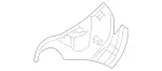 20991829305C56 - Body: Inner Cover for Mercedes-Benz Image