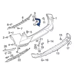 LJ8Z17D942B - Body: Side Bracket for Ford: Mustang Mach-E Image