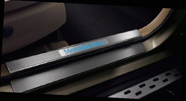 2046806335 - Exterior: Door Sill Panel, Illuminated, Front, Set Of 2 for Mercedes-Benz: GLK250, GLK350 Image