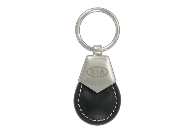 UM090AY715 - Merchandise: Key Chain, Leather Tear Shape for Kia: Amanti, Borrego, Cadenza, Carnival, Forte, Forte Koup, Forte5, K5, K900, Niro, Niro EV, Optima, Rio, Rio5, Rondo, Sedona, Seltos, Sorento, Soul, Soul EV, Spectra, Spectra5, Sportage, Stinger, Telluride Image