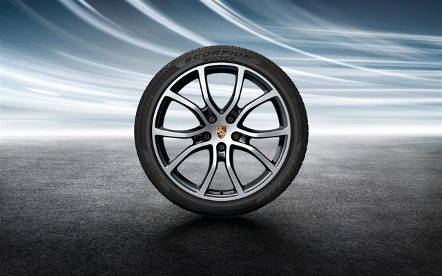 9Y0044615L - Wheels: 1 Set Complete Winter Wheels for Porsche: Cayenne Image