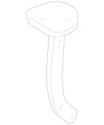 2077500290 - Trunk Lid: Guiding Lever for Mercedes-Benz Image