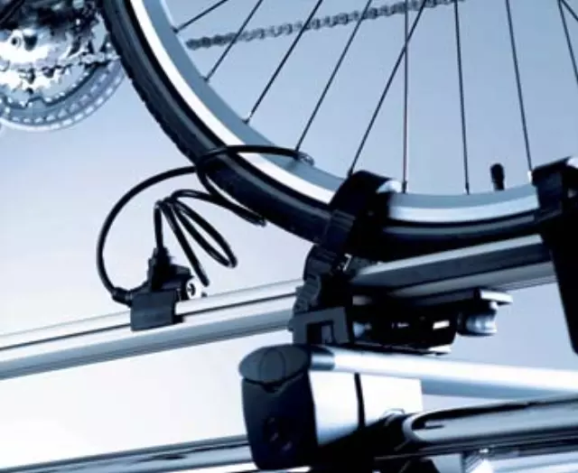 66851706 - Hauling: Spiral Lock For Two Bicycle Rack for Mercedes-Benz: CLS500, CLS55 AMG, CLS550, CLS63 AMG, E320, E350, E500, E55 AMG, E550, E63 AMG, GL320, GL350, GL450, GL550, GL63 AMG, ML320, ML350, ML450, ML500, ML550, ML63 AMG Image