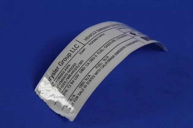 Vehicle Emission Control Information Label - Mopar (47480135AA)