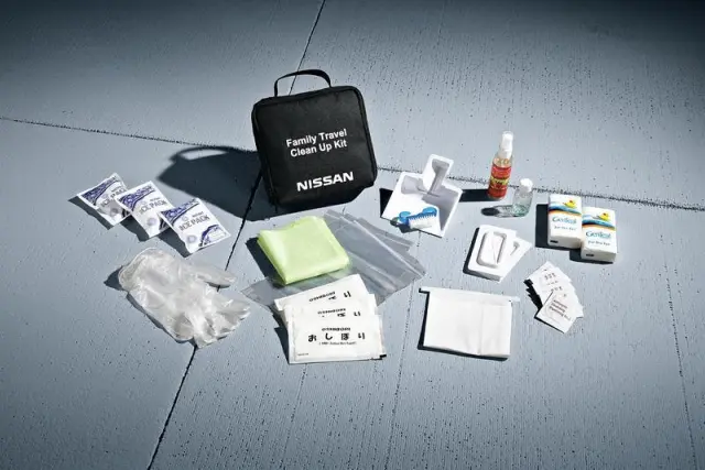 999M1NX002 - Interior: Refill For Family Travel Clean-Up Kit for Nissan: 200SX, 240SX, 300ZX, 370Z, 720, Altima, Armada, Axxess, Cube, Frontier, GT-R, Juke, LEAF, Maxima, Murano, NV1500, NV200, NV2500, NV3500, NX, Pathfinder, Pickup, Pulsar, Pulsar NX, Quest, Rogue, Sentra, Stanza, TITAN, TITAN XD, Van, Versa, Versa Note, Xterra Image