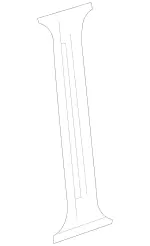 90669249027J69 - Body: Window Trim for Mercedes-Benz Image