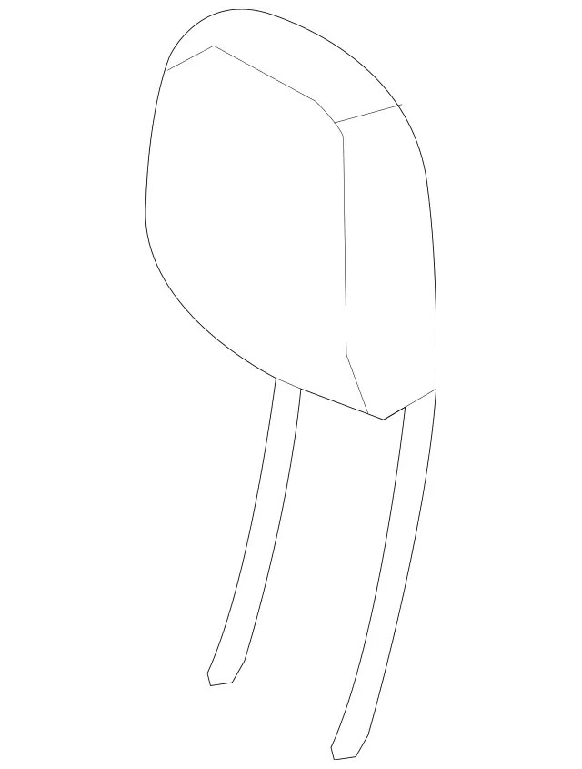 2049706450 - Driver Seat: Head Restraint for Mercedes-Benz: C250, C300, C350, GLK250, GLK350 Image image