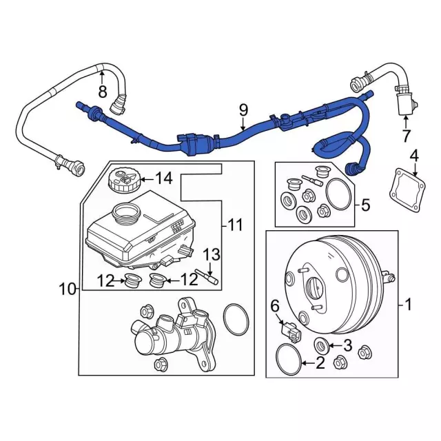 MB3Z2420L - : Brake Vacuum Hose for Ford: Bronco, Ranger Image