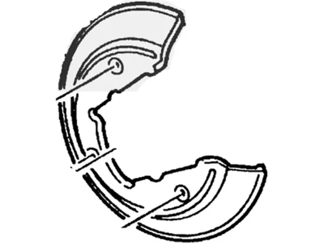 F3DZ2C028A - Brakes: Splash Shield for Ford: Taurus | Lincoln: Continental | Mercury: Sable Image