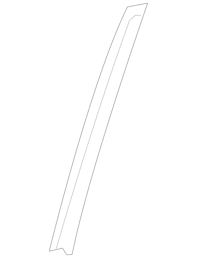 2137300419 - Rear Doors: Window Divider for Mercedes-Benz: E53 AMG, E63 AMG S Image image