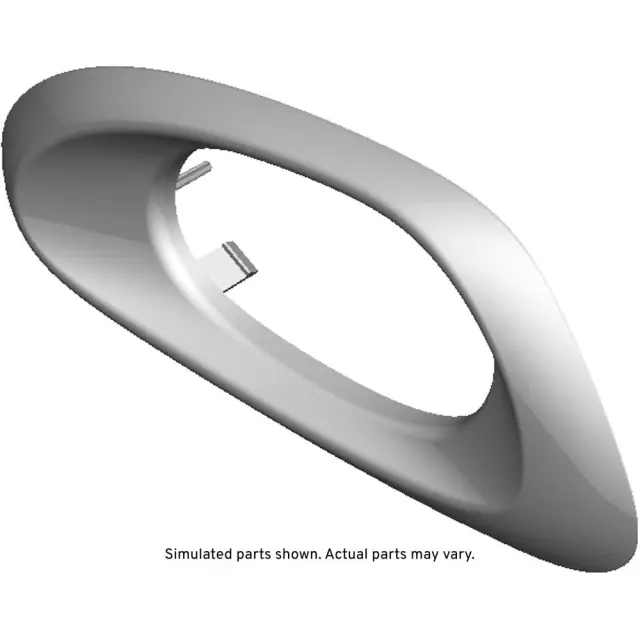 15214507 - : Ebony Passenger Side Rear Side Interior Door Handle Bezel for Chevrolet: Trailblazer, Trailblazer EXT Image