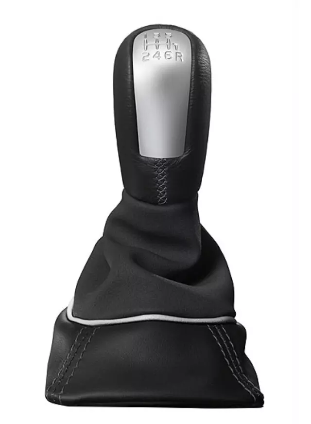 30759050 - Body: Leather-clad Gearshift Knob with Aluminum for Volvo Image